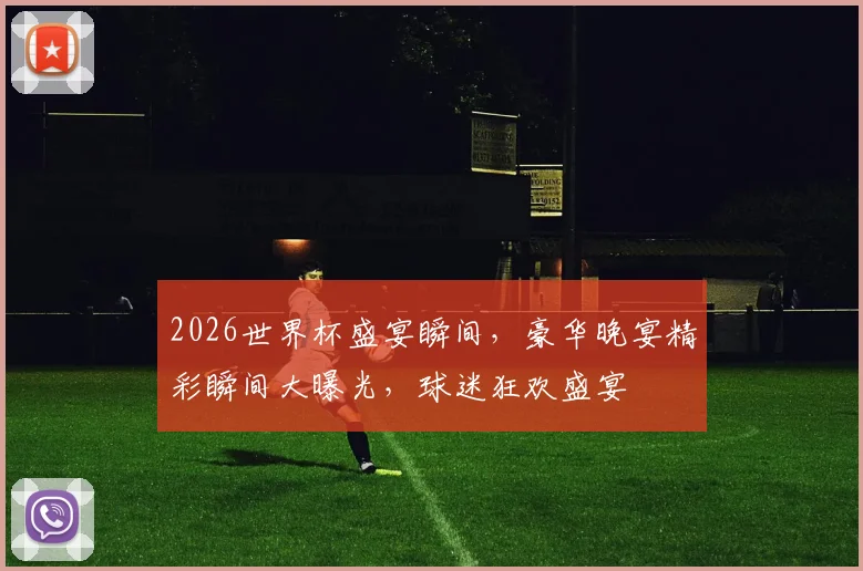 2026世界杯盛宴瞬间，豪华晚宴精彩瞬间大曝光，球迷狂欢盛宴